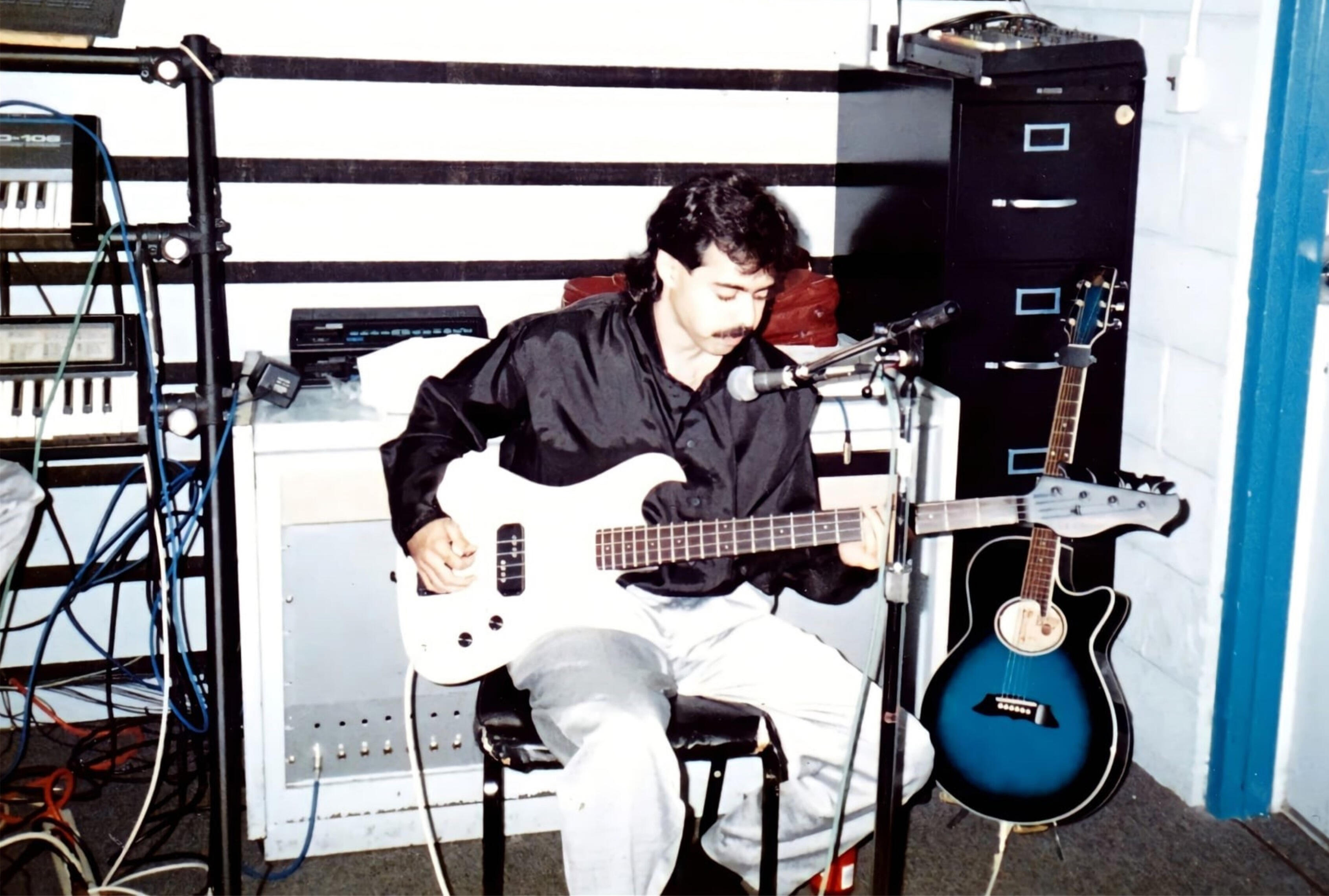 Rodney in the studio 1989